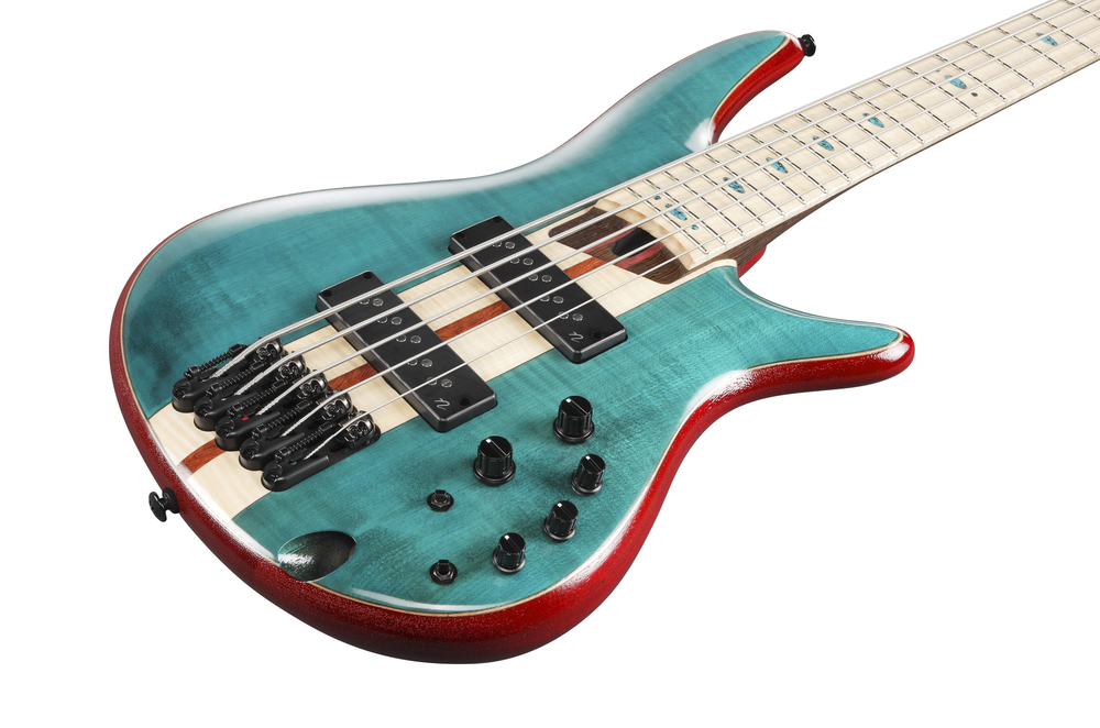 Ibanez Premium SR1425B Bass Guitar in Caribbean Green Low Gloss