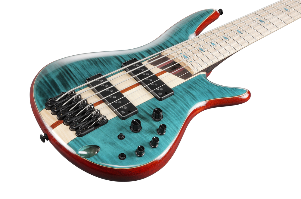 Ibanez Premium SR1426B Bass Guitar in Caribbean Green Low Gloss