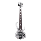Ibanez Premium BTB25TH6 Bass Guitar in Silver Blizzard Matte