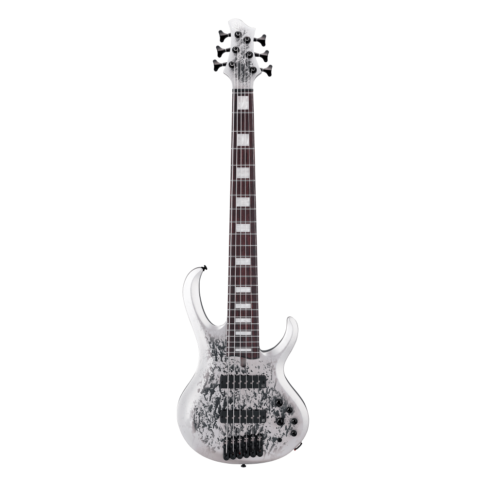 Ibanez Premium BTB25TH6 Bass Guitar in Silver Blizzard Matte