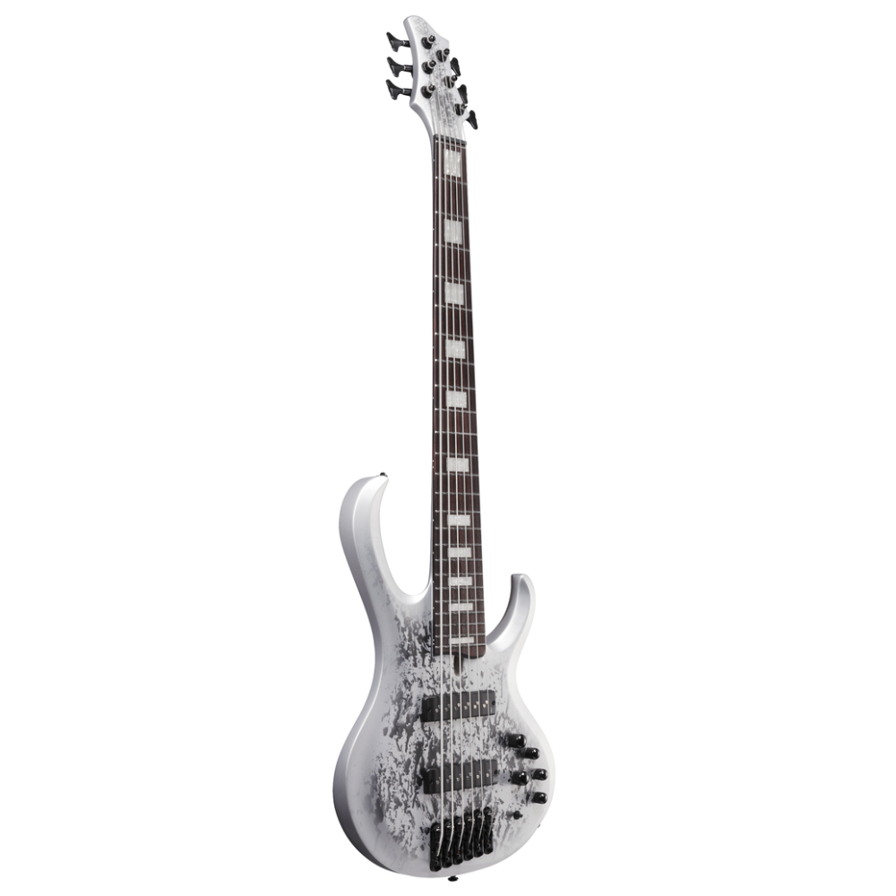 Ibanez Premium BTB25TH6 Bass Guitar in Silver Blizzard Matte