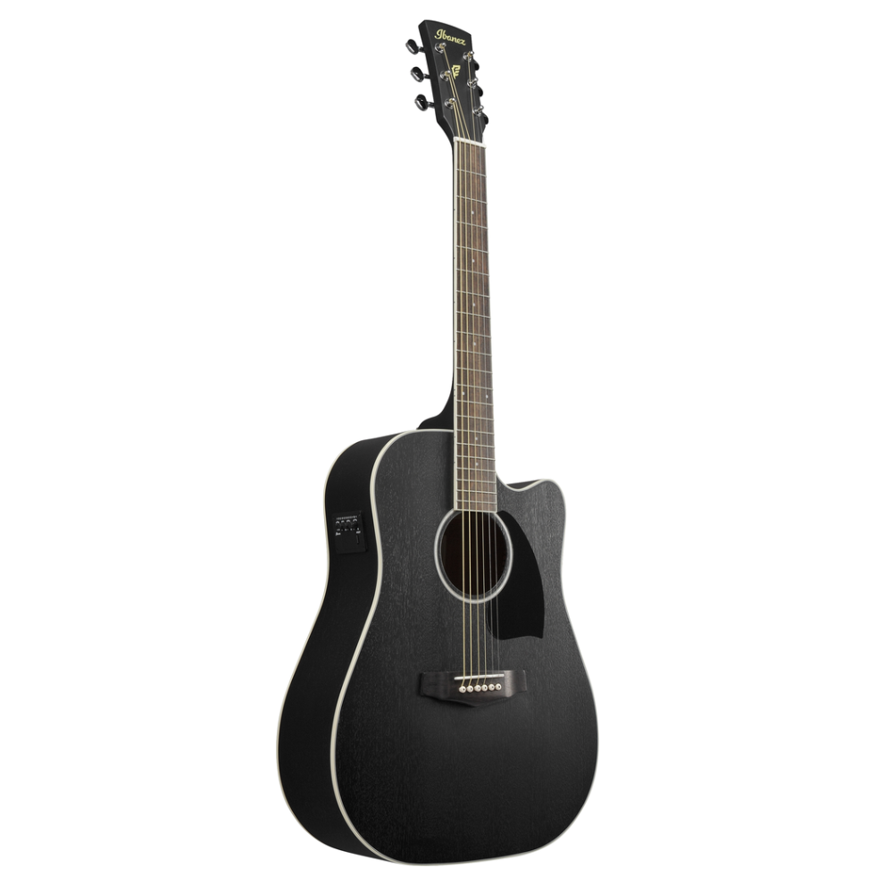Ibanez PF16MWC Acoustic Guitar in Weathered Black Open Pore
