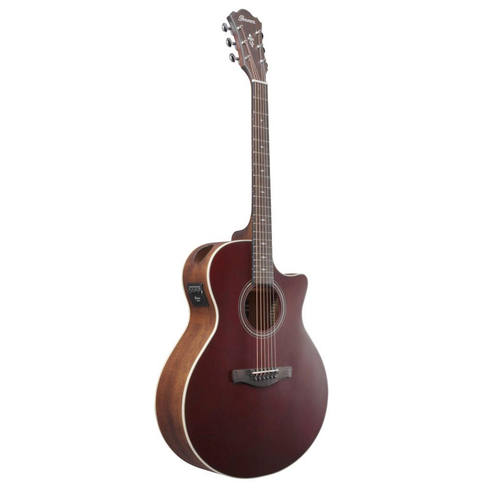 Ibanez AE100 Acoustic Guitar in Burgundy Flat