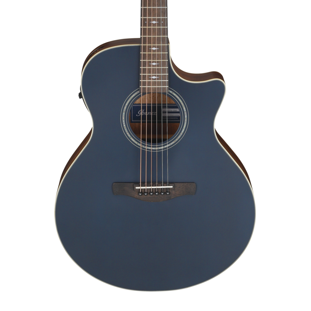 Ibanez AE100 Acoustic Guitar in Dark Tide Blue Flat