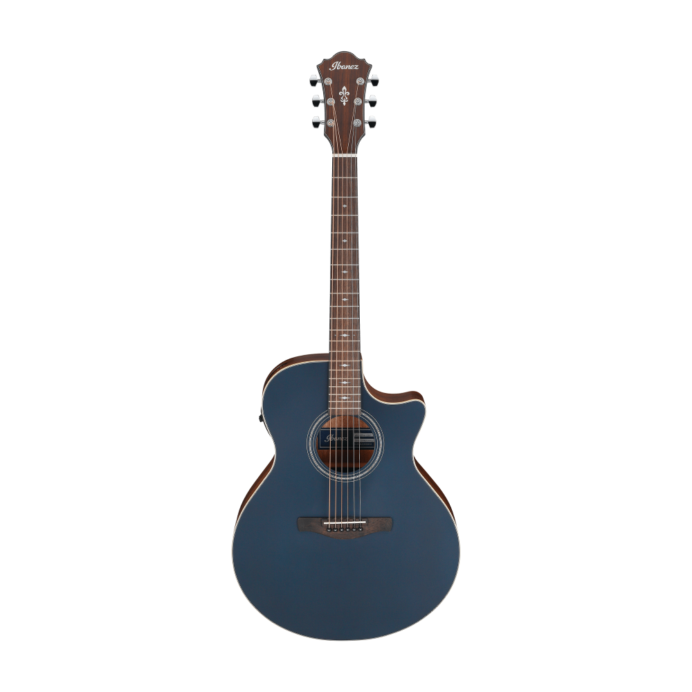 Ibanez AE100 Acoustic Guitar in Dark Tide Blue Flat