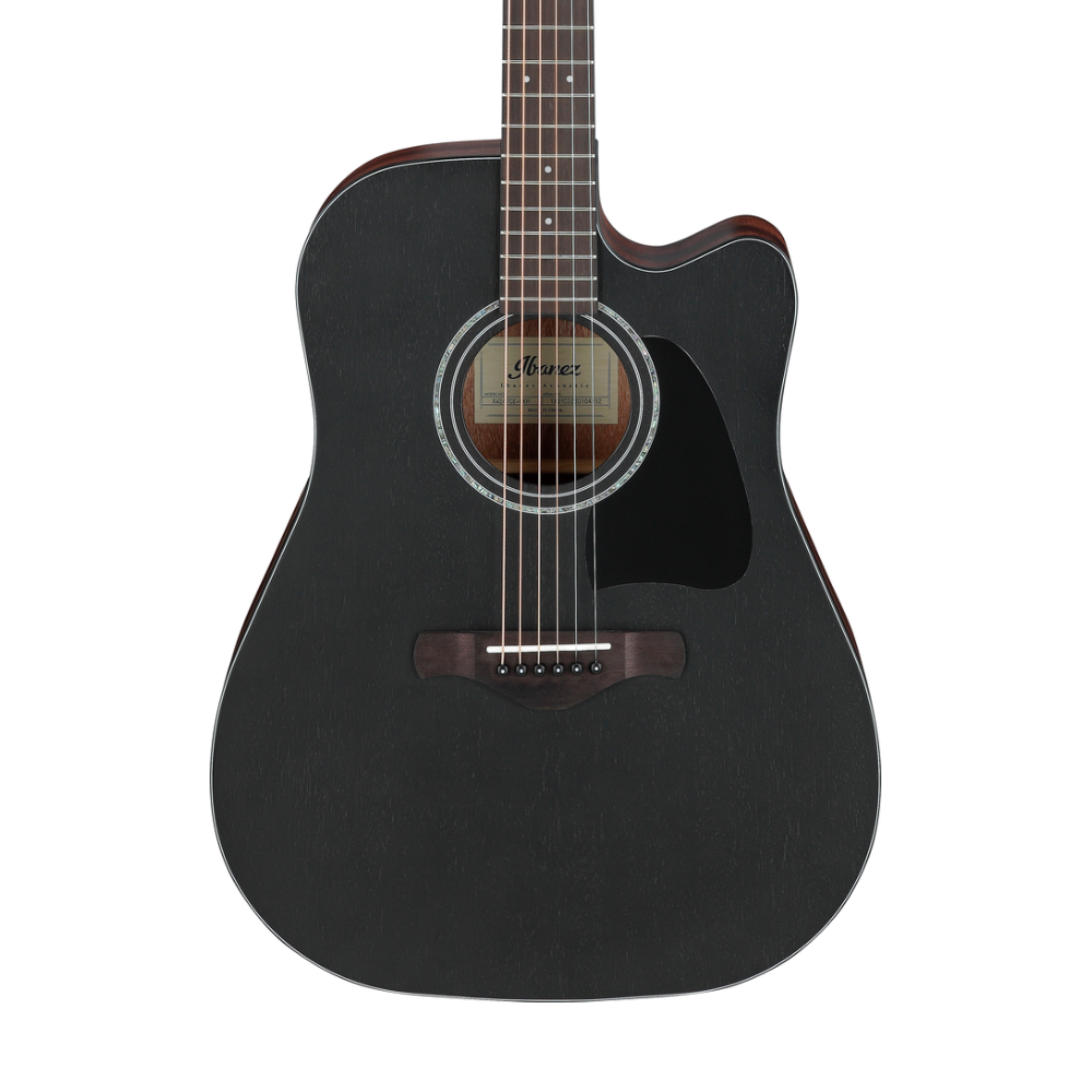 Ibanez AW247CE Acoustic Guitar in Weathered Black Open Pore