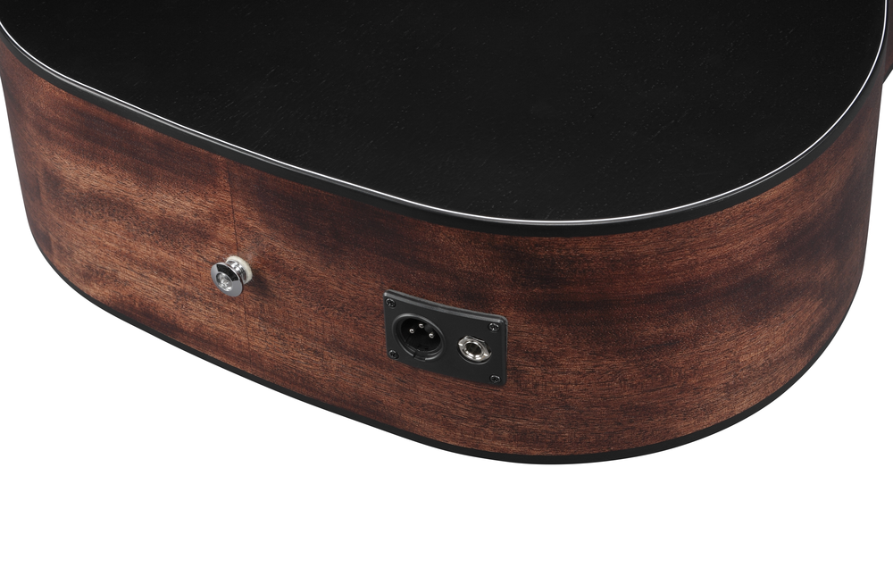 Ibanez AW247CE Acoustic Guitar in Weathered Black Open Pore