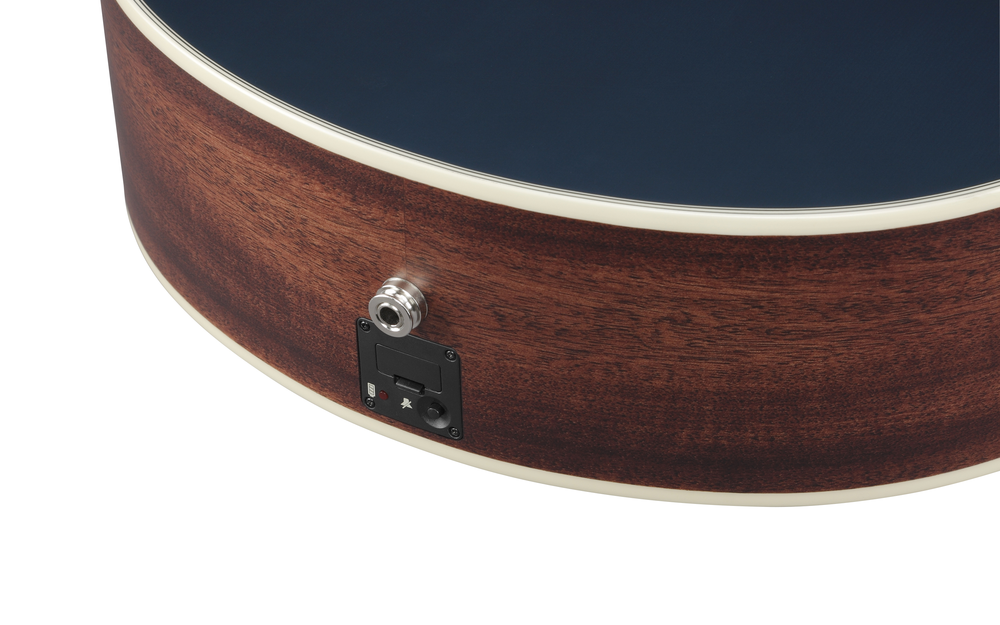 Ibanez AE200JR Acoustic Guitar in Dark Tide Blue Flat