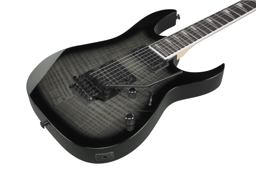 Ibanez GRG320FA Electric Guitar in Transparent Black Sunburst