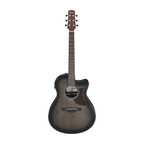 Ibanez AAM70CE Acoustic Guitar in Transparent Charcoal Burst Low Gloss