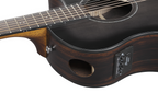 Ibanez AAM70CE Acoustic Guitar in Transparent Charcoal Burst Low Gloss