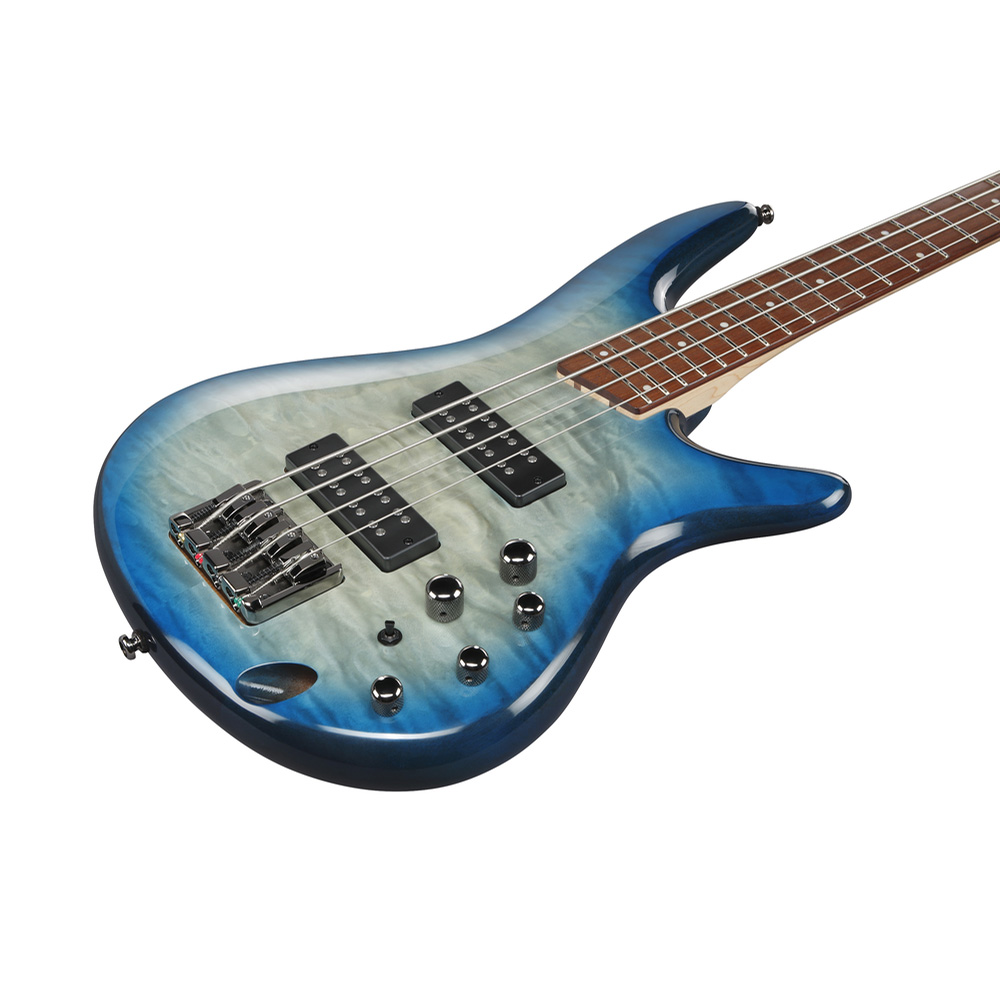 Ibanez SR400EQM Electric Bass - Stained Cosmic Blue Starburst