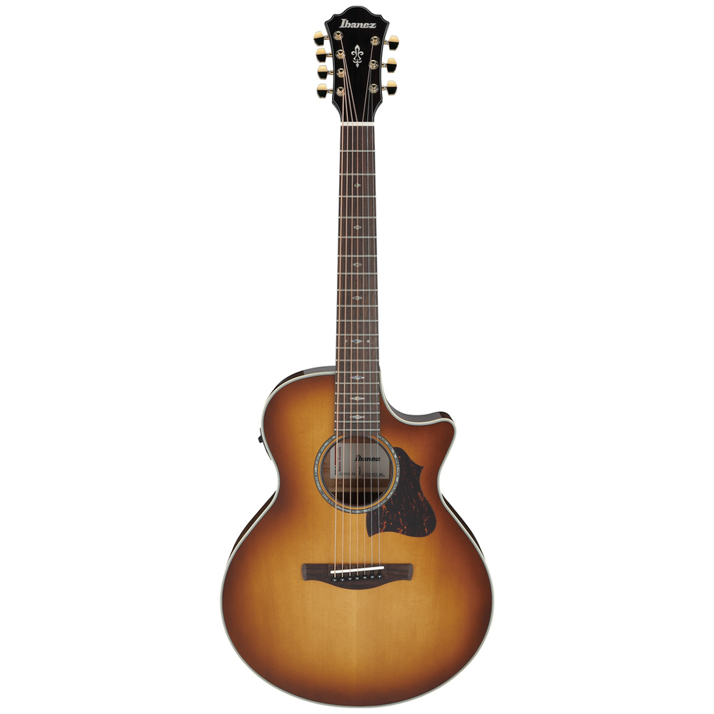 Ibanez AE3007FMH 7 String Acoustic Guitar - Tobacco Edge Burst High Gloss