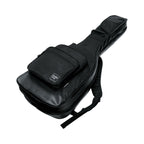 IBANEZ IGB2540 black 2-in-1 double gig bag for electric and acoustic guitars, with padded straps and storage pockets.