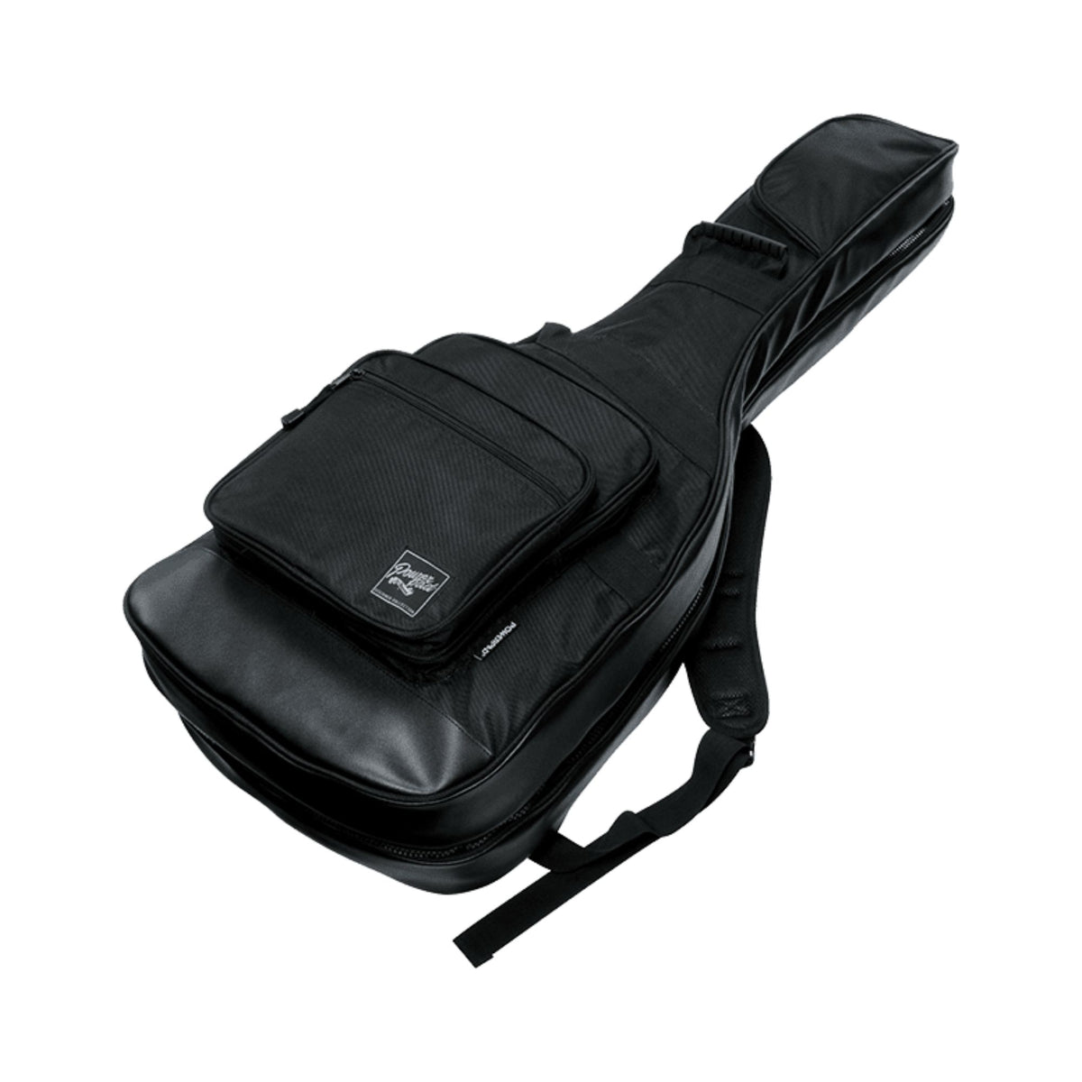 Ibanez IGB2540 Black 2-in-1 double gig bag for electric guitar, showing padded exterior and sturdy handles.