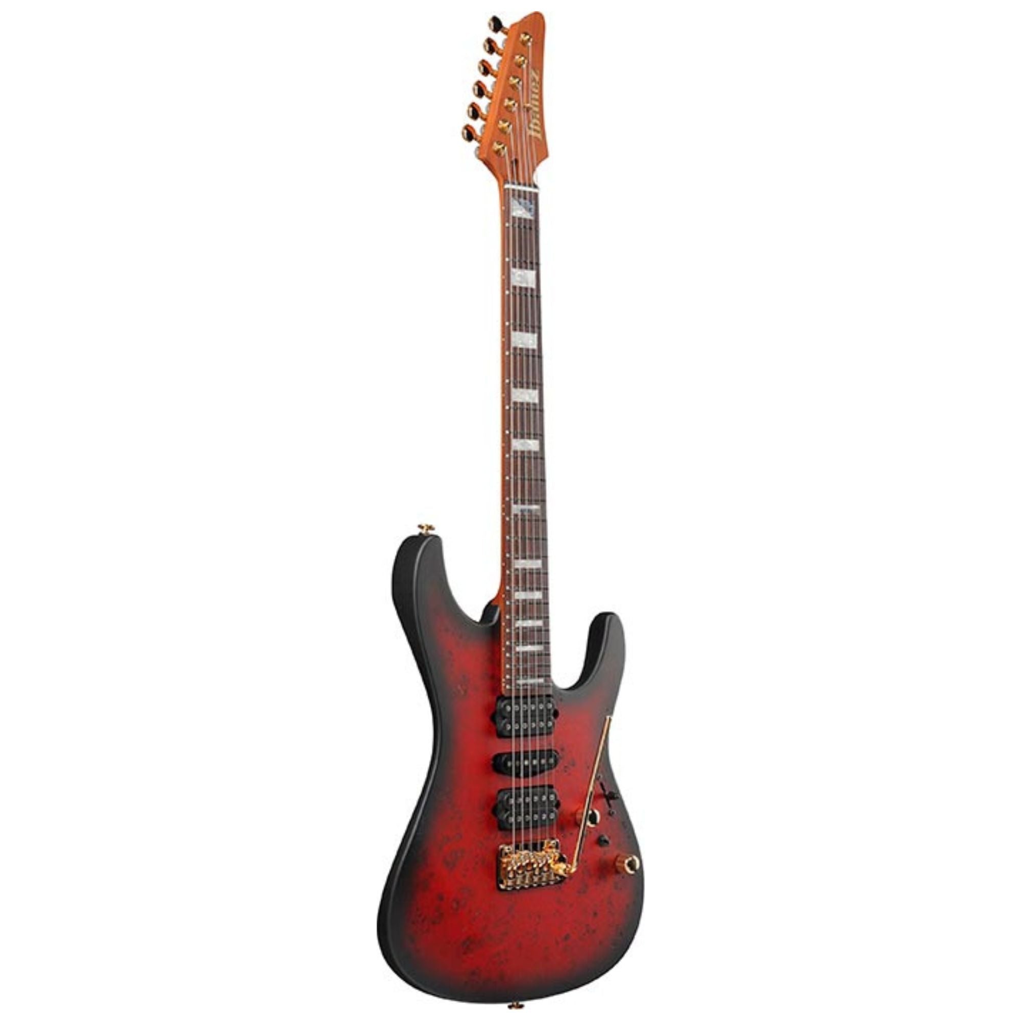 Ibanez KIKO300 Kiko Loureiro Signature Electric Guitar - Ruby Red Sunburst Flat