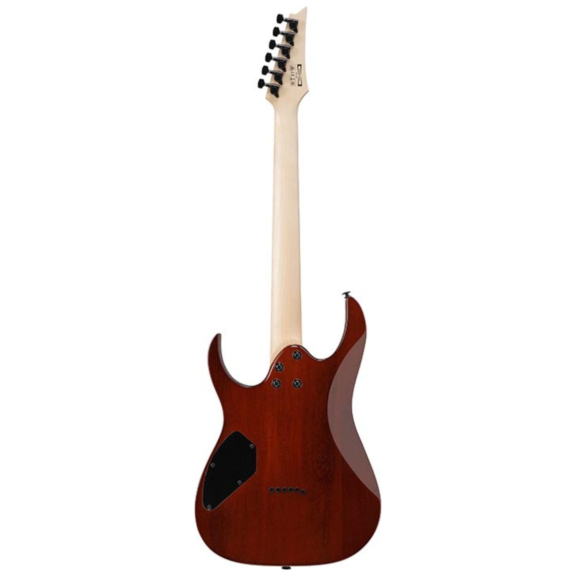 Ibanez GRGR221FA electric guitar in transparent indigo black with sleek body and modern design, showcasing its hardware and finish.