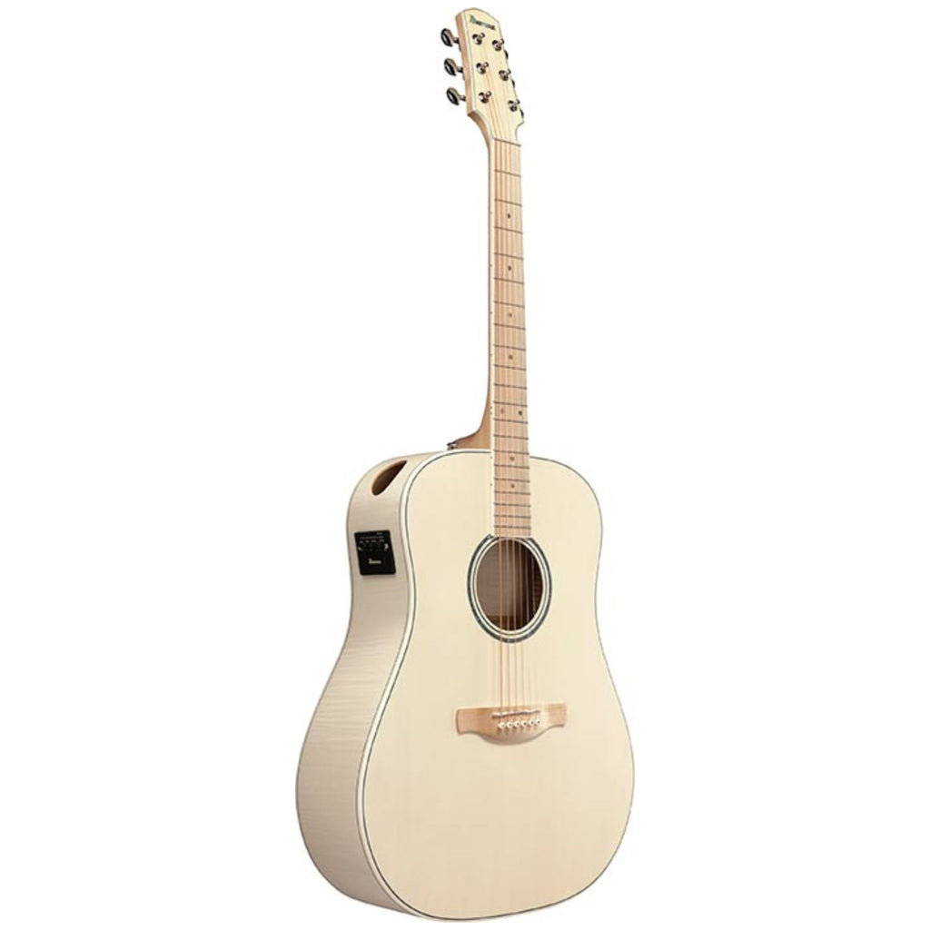 Ibanez AAD77M1E Open Pore Antique White Acoustic Guitar