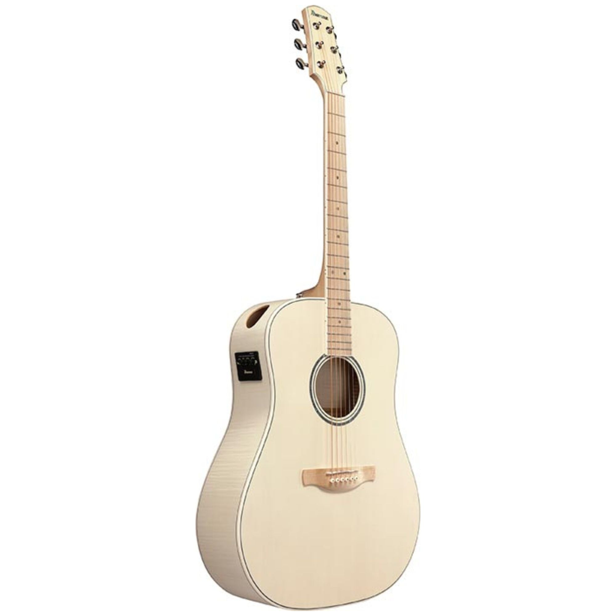 Ibanez AAD77M1E Open Pore Antique White Acoustic Guitar