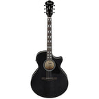 Ibanez AE170 Transparent Black High Gloss Acoustic Guitar