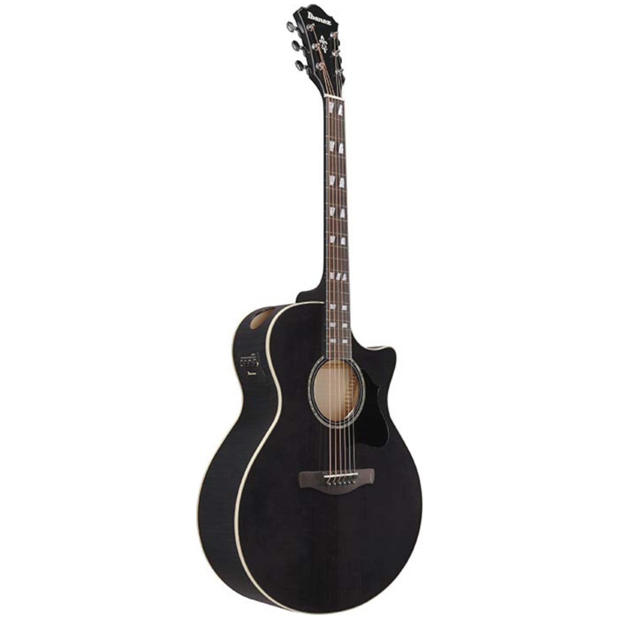 Ibanez AE170 Transparent Black High Gloss Acoustic Guitar