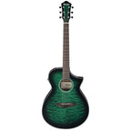 Ibanez AEWC16QA Transparent Emerald Burst High Gloss top, Natural High Gloss back and sides Acoustic Guitar
