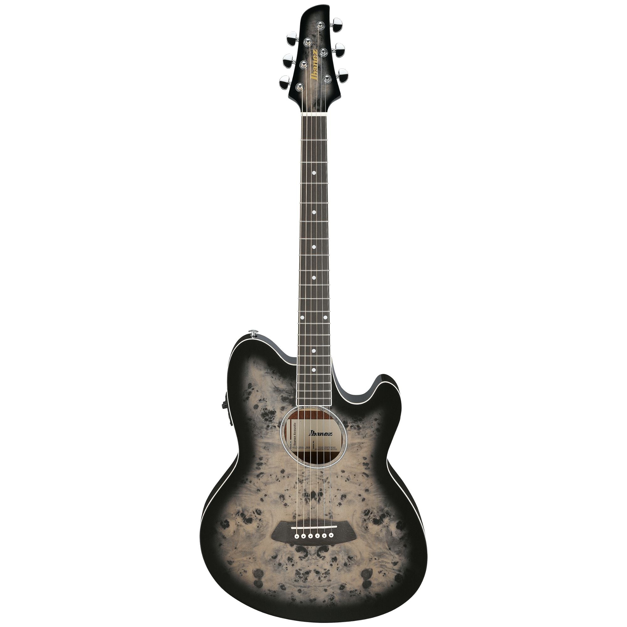 Ibanez TCY10PA Transparent Brown Black Burst High Gloss Acoustic Guitar