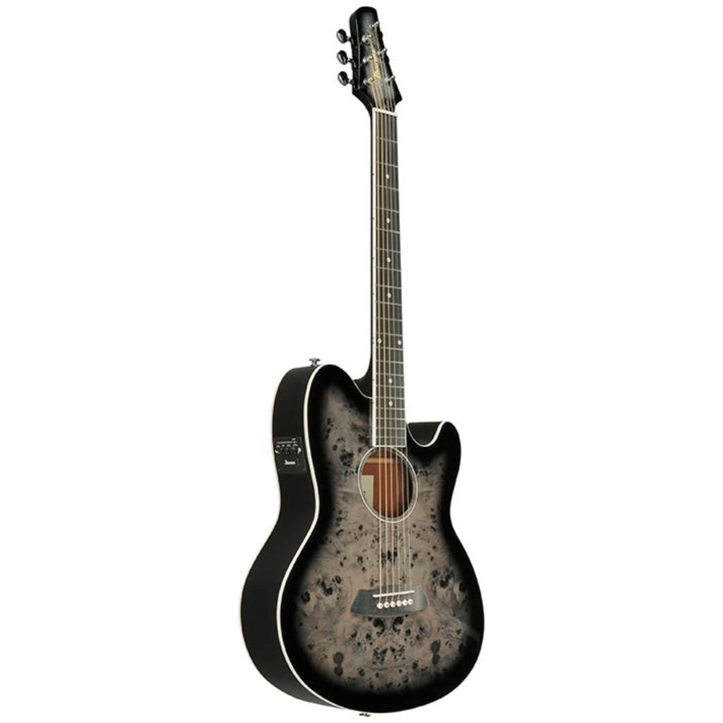 Ibanez TCY10PA Transparent Brown Black Burst High Gloss Acoustic Guitar
