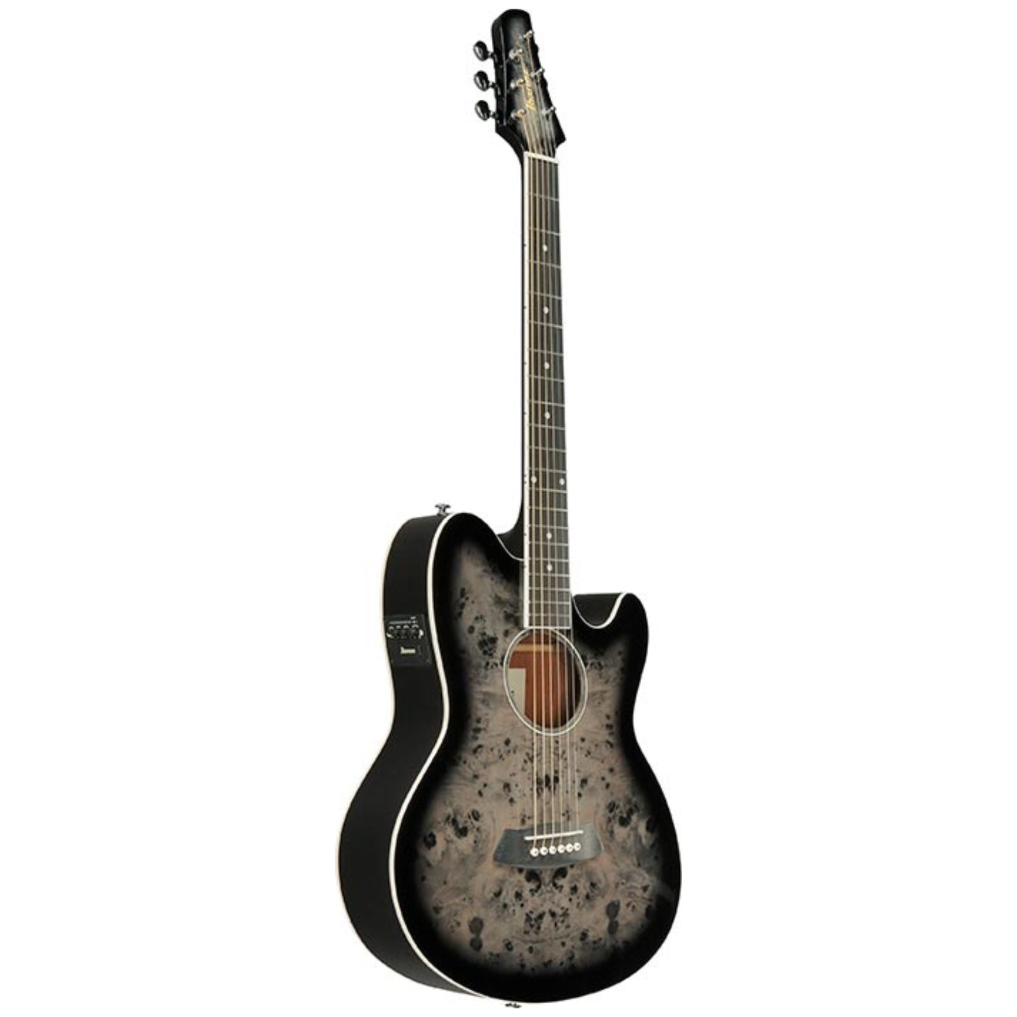 Ibanez TCY10PA Transparent Brown Black Burst High Gloss Acoustic Guitar