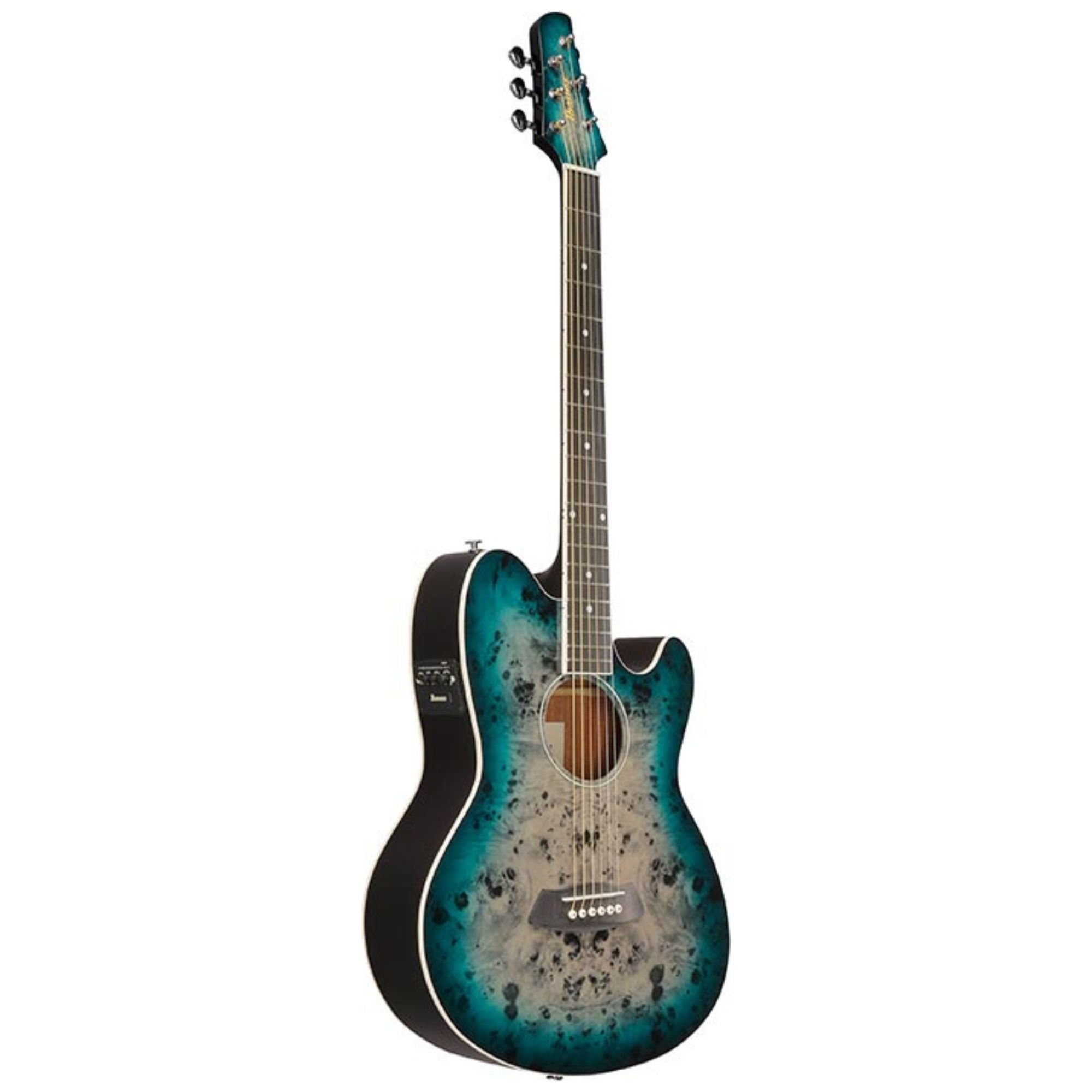 Ibanez TCY10PA Cosmic Blue Starburst High Gloss Acoustic Guitar