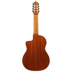 Ibanez GA3008CE classical guitar in natural high gloss finish, featuring a cutaway body and nylon strings.
