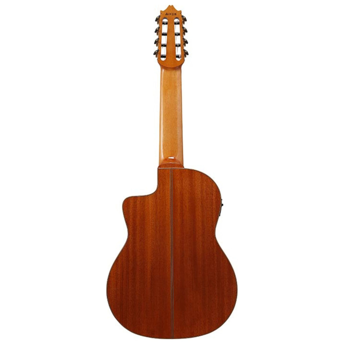 Ibanez GA3008CE classical guitar in natural high gloss finish, featuring a cutaway body and nylon strings.