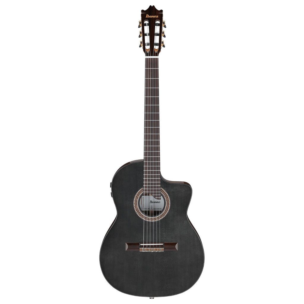 Ibanez GA360TCE Classical Guitar - Transparent Black High Gloss