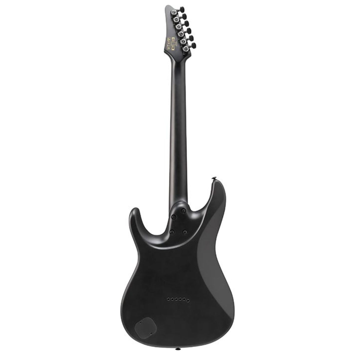 Ibanez AZ41B1 electric guitar in black flat finish, showcasing sleek body, pickups, and hardware details.