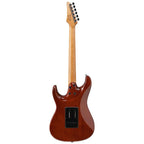 Ibanez AZ22S1F electric guitar in violin sunburst finish with a sleek body and six strings, showcasing its stylish design.