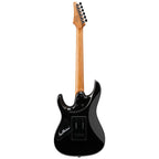 Ibanez MB10-BKN Marcelo Barbosa signature electric guitar in black night finish, featuring sleek body and modern hardware.