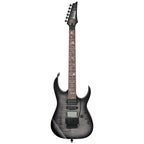 Ibanez RG8870CM J.Custom electric guitar with BTZ finish and case, showcasing sleek body, six strings, and detailed hardware.