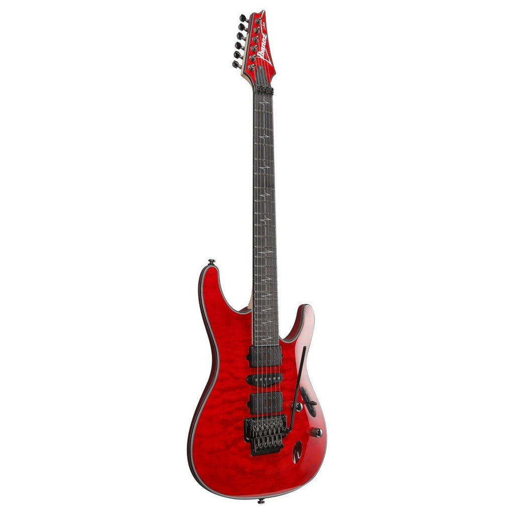 Ibanez JIVA10R Nita Strauss signature electric guitar in Torch Red, featuring sleek design and detailed craftsmanship.