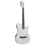 Ibanez Tim Henson TOD10N SMF signature classical electric guitar with nylon strings and sleek design, close-up view.