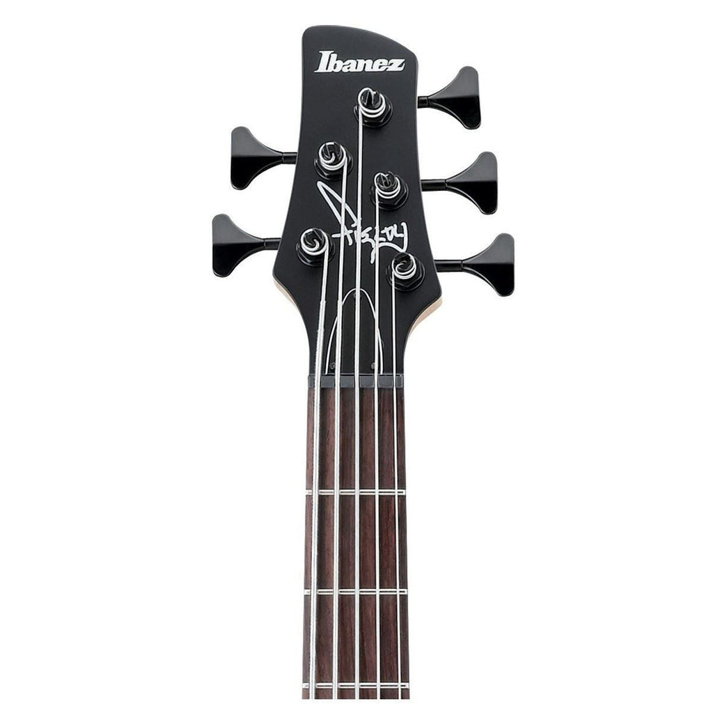 Ibanez K5 Fieldy Signature 5-String Bass Guitar in Black Flat