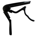 ASHTON Ashton CP3 classical guitar capo clipped onto a nylon-string guitar neck, showcasing its adjustable design and black finish.