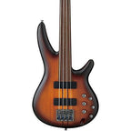 Ibanez SRF700 Fretless Bass Guitar - Brown Burst Flat
