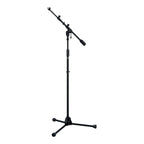 Tama MS736BK Iron Works telescoping boom microphone stand with adjustable arm and sturdy base for professional audio setups.