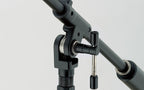 Tama MS736BK Iron Works telescoping boom microphone stand with adjustable height and sturdy metal construction.