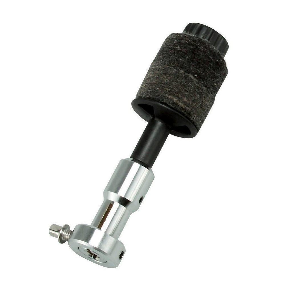 Tama CSA15 straight cymbal stacker for drum hardware, shown attached to cymbals in a drum setup.