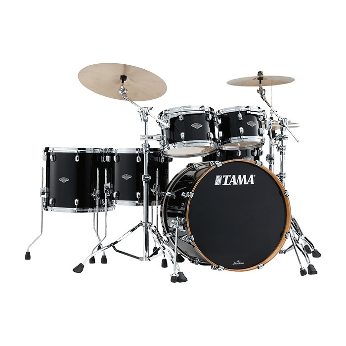 Tama Starclassic Walnut/Birch 22" 5 Piece Drum Kit Shell Pack - 22/10/12/14/16 - Piano Black