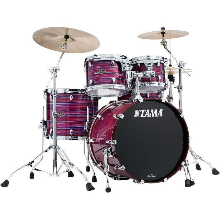 Tama Starclassic Walnut/Birch 22-inch drum kit shell pack with 10, 12, 16-inch drums in lacquer Phantasm Oyster finish.