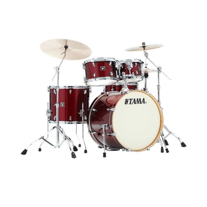 Tama CK52KS DRP Superstar Classic Maple 5 Piece Drumkit in Dark Red Sparkle Wrap
