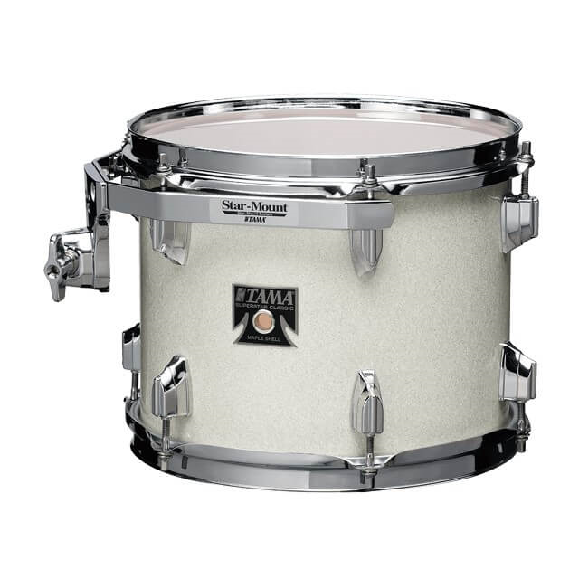 Tama SuperStar Classic 22" 5-Pce Drum Kit Shell Pack - 22/10/12/16 with 14" Snare - Vintage White Sparkle