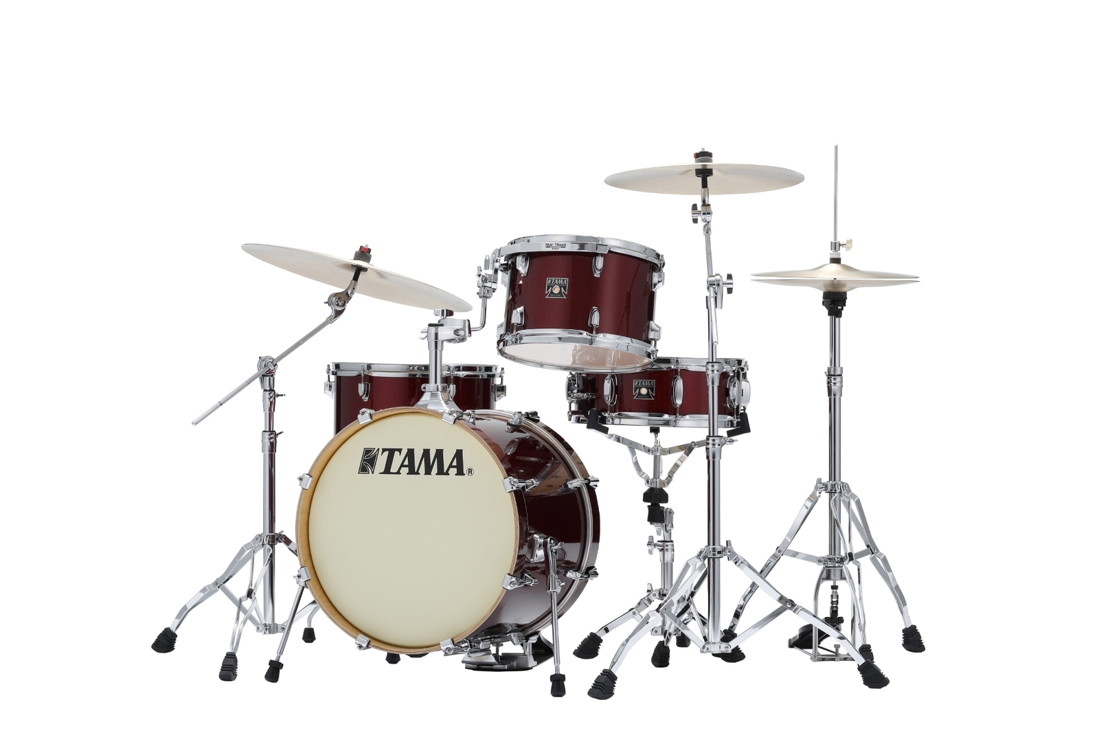 Tama Superstar Classic Maple 4-piece Drum Kit Shell Pack in Dark Red Sparkle